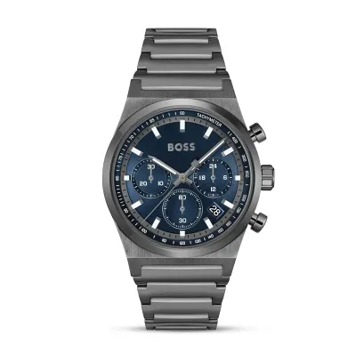 Hugo Boss Candor Chrono Blue Dial Men's Watch